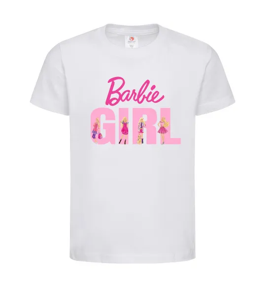 Дитяча футболка Girl Barbie Білий фото