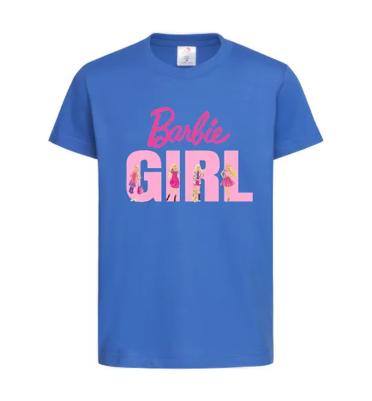 Дитяча футболка Girl Barbie Яскраво-синій фото