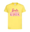Дитяча футболка Girl Barbie Лимонний фото