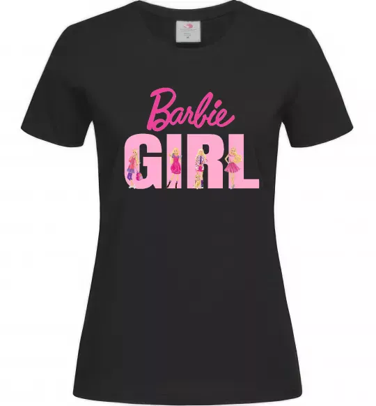 Женская футболка Girl Barbie Черный фото