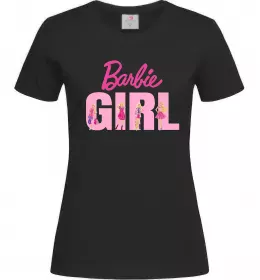 Женская футболка Girl Barbie Черный фото
