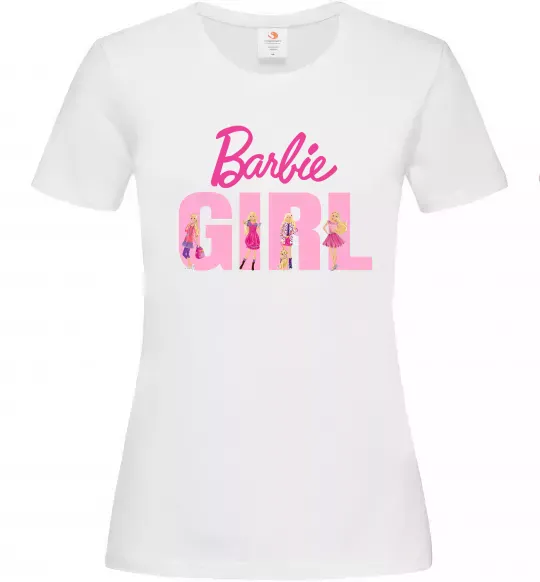 Женская футболка Girl Barbie Белый фото