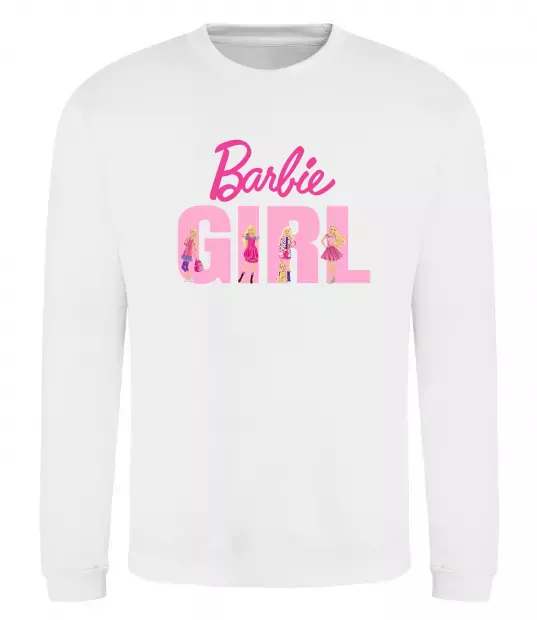 Свитшот Girl Barbie Белый фото