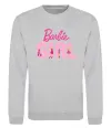 Свитшот Girl Barbie Серый меланж фото