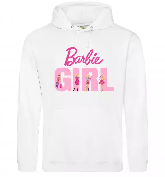 Жіноча толстовка (худі) Girl Barbie Білий фото