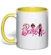 Чашка с цветной ручкой Ляльки Барбі Лимонный фото