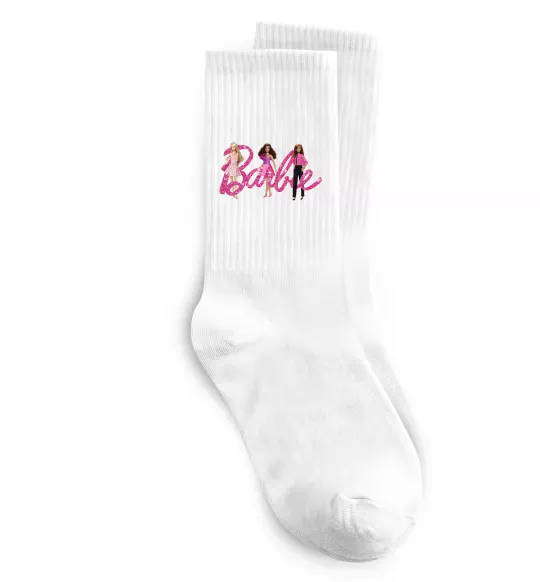 Носки Ляльки Барбі Белый фото