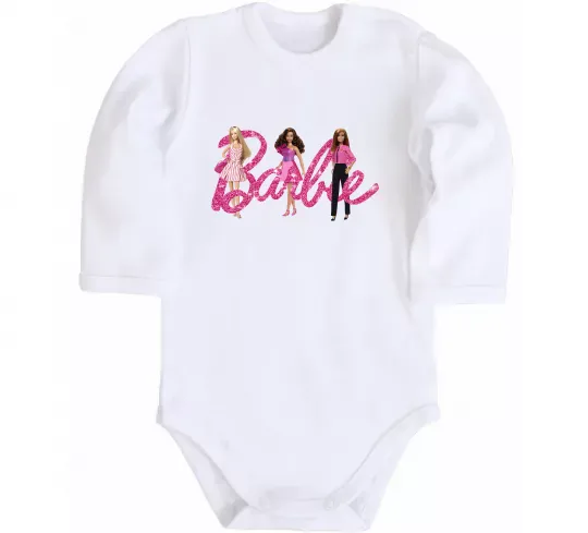 Детский боди Ляльки Барбі Белый фото