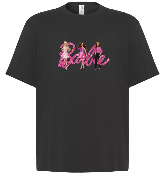 Футболка Оверсайз Ляльки Барбі Черный фото