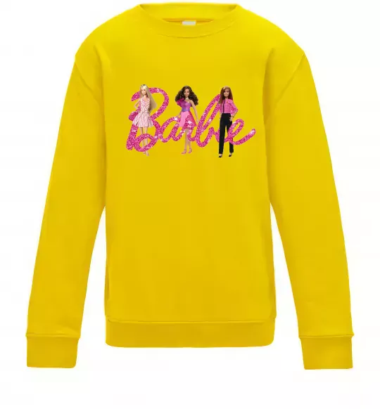 Дитячий світшот Ляльки Барбі Сонячно жовтий фото