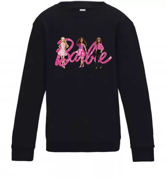Дитячий світшот Ляльки Барбі Чорний фото