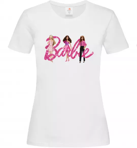 Женская футболка Ляльки Барбі Белый фото