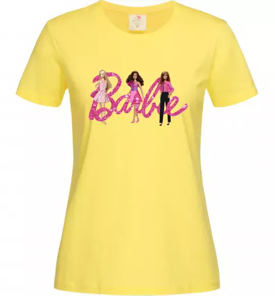 Женская футболка Ляльки Барбі Лимонный фото