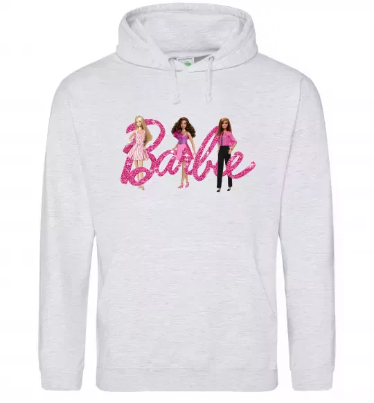 Жіноча толстовка (худі) Ляльки Барбі Сірий меланж фото