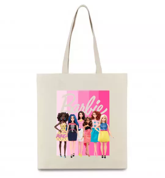 Еко-сумка Barbie dolls mattel Бежевий фото