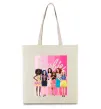 Еко-сумка Barbie dolls mattel Бежевий фото