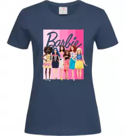 Женская футболка Barbie dolls mattel Темно-синий фото