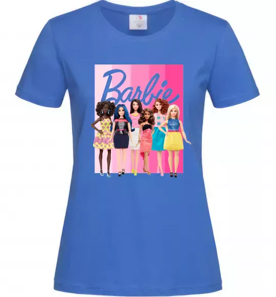 Жіноча футболка Barbie dolls mattel Яскраво-синій фото