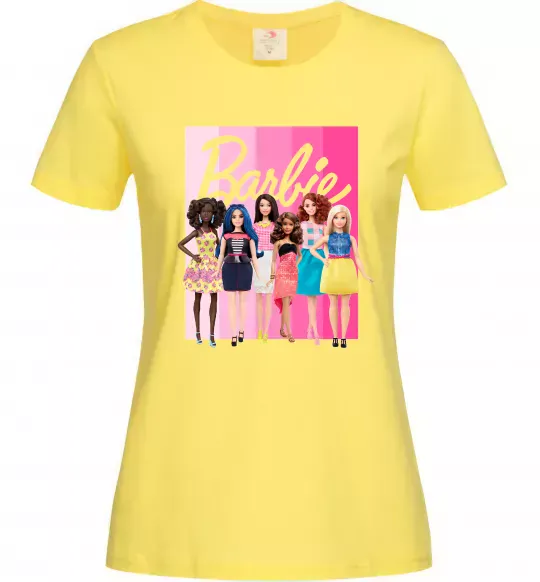 Жіноча футболка Barbie dolls mattel Лимонний фото