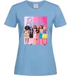 Жіноча футболка Barbie dolls mattel Блакитний фото