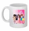 Чашка керамическая Barbie dolls mattel Белый фото