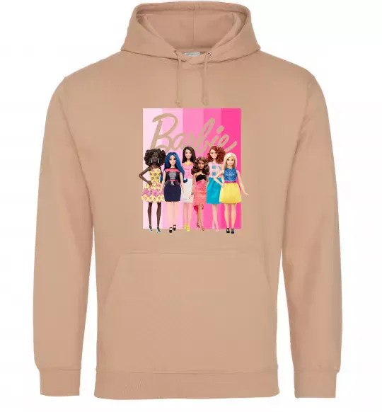 Женская толстовка (худи) Barbie dolls mattel Песочный фото