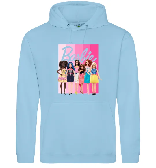 Жіноча толстовка (худі) Barbie dolls mattel Блакитний фото
