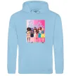 Жіноча толстовка (худі) Barbie dolls mattel Блакитний фото