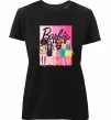 Женская премиум футболка Barbie dolls mattel Черный фото
