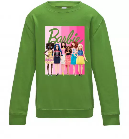 Детский Свитшот Barbie dolls mattel Лаймовый фото