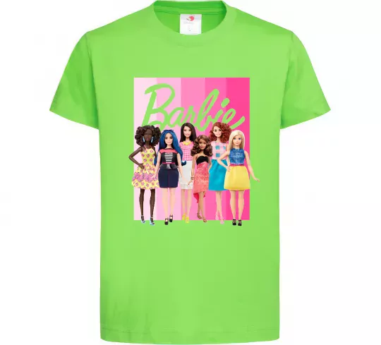 Детская футболка Barbie dolls mattel Лаймовый фото