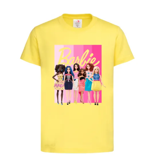 Дитяча футболка Barbie dolls mattel Лимонний фото