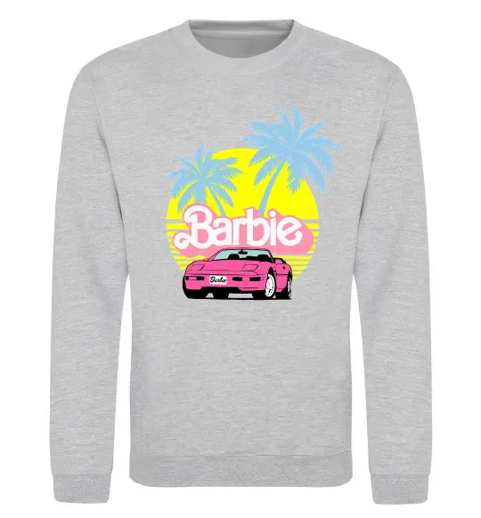 Свитшот Barbie car Серый меланж фото