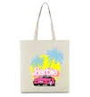 Эко-сумка Barbie car Бежевый фото