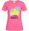 Женская футболка Barbie car Ярко-розовый фото