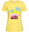 Женская футболка Barbie car Лимонный фото
