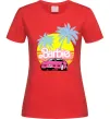 Женская футболка Barbie car Красный фото