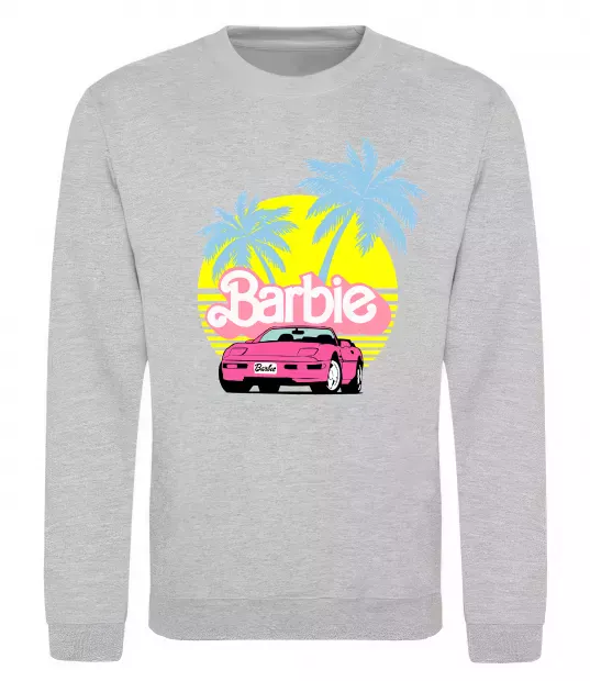 Світшот Barbie car Сірий меланж фото