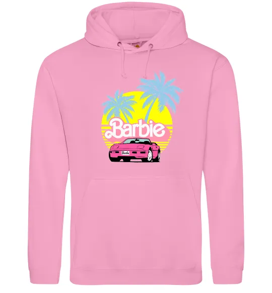 Женская толстовка (худи) Barbie car Розовый фото