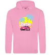 Женская толстовка (худи) Barbie car Розовый фото