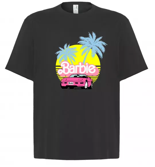 Футболка Оверсайз Barbie car Чорний фото