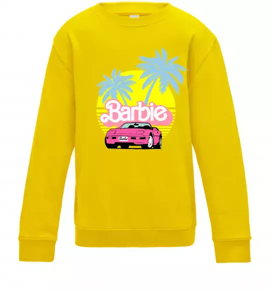 Детский Свитшот Barbie car Солнечно желтый фото