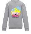 Детский Свитшот Barbie car Серый меланж фото