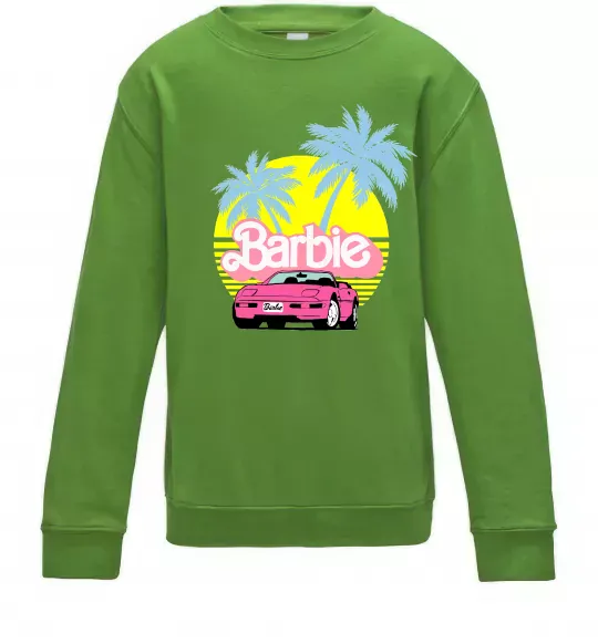 Детский Свитшот Barbie car Лаймовый фото