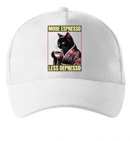 Кепка More espresso less depresso