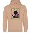 Чоловіча толстовка (худі) More espresso less depresso Пісочний фото