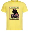 Чоловіча футболка More espresso less depresso Лимонний фото