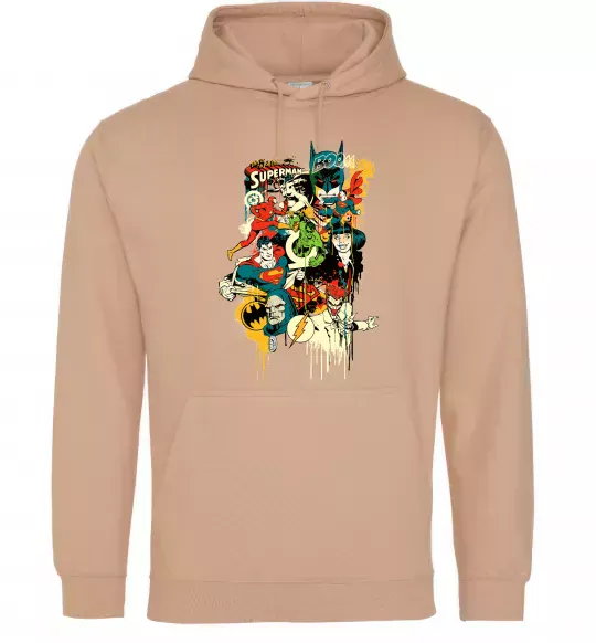 Чоловіча толстовка (худі) This is a job for superman Пісочний фото