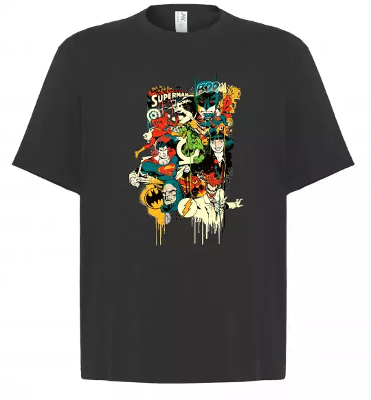 Футболка Оверсайз This is a job for superman Чорний фото