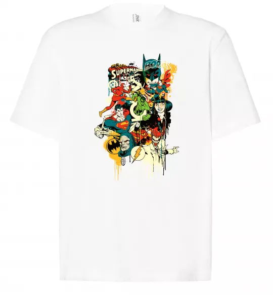 Футболка Оверсайз This is a job for superman Білий фото